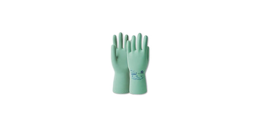 Latex- Chemie Schutzhandschuh, grün
