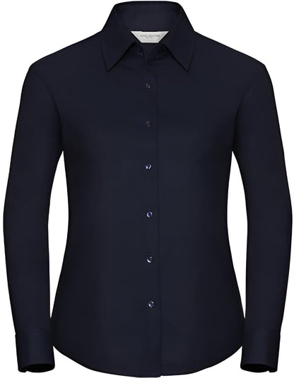 Ladies` Long Sleeve Oxford Bluse